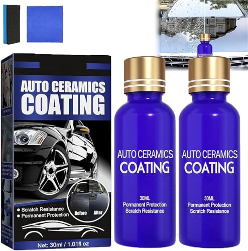 Car Coating Restorer, Multifunctional Car Ceramic Coating, Micro-Molecule CrystalCoating Restoration Care Agent,Auto CeramicsCoating, High Protection Quick CarCoating (2) von Gokame