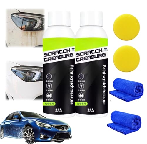 Car Scratch Repair Scratch Polishing Coating, Car Scratch Remover Polish Wax for Vehicles, Car Paint Scratch Repair, Scratch Repair Wax for Car, Car Scratch Nano Repair Spray,120ml (2Set) von Gokame