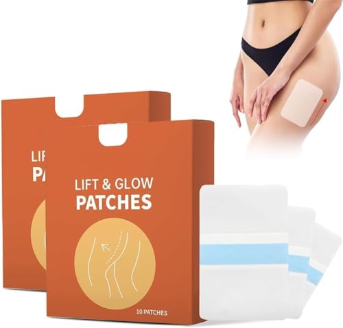 Gokame Instant Thigh Lifting Tape,Thigh Lifting Tape, Lift and Glow Invisible Patches Legs, Schweißfest Transparentes Körperband Zur Straffung & Stützung,Lift-Sticker Für Beine,Bauch,Oberschenkel (2) von Gokame