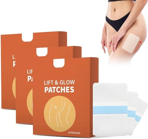 Gokame Instant Thigh Lifting Tape,Thigh Lifting Tape, Lift and Glow Invisible Patches Legs, Schweißfest Transparentes Körperband Zur Straffung & Stützung,Lift-Sticker Für Beine,Bauch,Oberschenkel (3) von Gokame