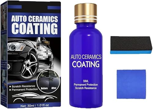 Micro-Molecule Crystal Coating Restoration Care Agent, 30ml Auto Ceramics Coating, Car Paint Restorer for Oxidation, Car Nano Ceramic Crystal Coating (1Set) von Gokame