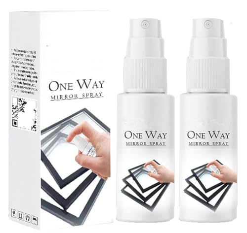 Visiolex Nano Coat One Way Mirror Spray, 100ml Visiolex One Way Mirror Spray, Nano Coating for Glass, For Windows and Car Rearview Mirrors (2pcs) von Gokame