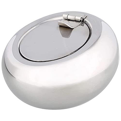 Gokeet Metallaschenbecher mit Deckel, Zigarettenablage Geschlossener Aschenbecher für Zigaretten, Aschenbecher Outdoor mit Deckelhalter - Groß Gokeet Metallaschenbecher mit Deckel, Zigarettenablage Geschlossener Aschenbecher für Zigaretten, Aschenbecher Outdoor mit Deckelhalter - Groß von Gokeet