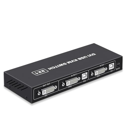 Gokelomg DVI KVM-Switch 2-In-1 4K Computer Teilen USB-Tastatur Maus Druckmonitor Multifunktions-Umschaltbildschirm Gokelomg DVI KVM-Switch 2-In-1 4K Computer Teilen USB-Tastatur Maus Druckmonitor Multifunktions-Umschaltbildschirm von Gokelomg
