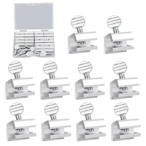 10st Schiebefenster Schlösser, Fenster Sicherheitsschloss Stopper aus Aluminiumlegierung für Vertikale und Horizontale Schiebefenster von Goktvai