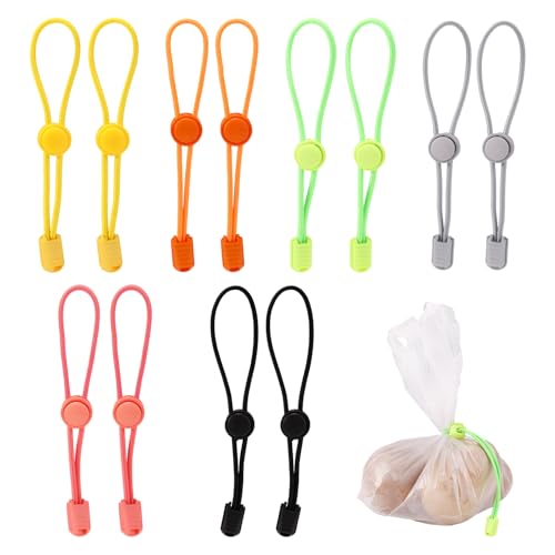 12stk Tonbeutelbänder, verstellbare Elastische Tonbeutel Töpferwerkzeuge zum Verschließen von Ton für Töpferliebhaber (6 Farben) von Goktvai