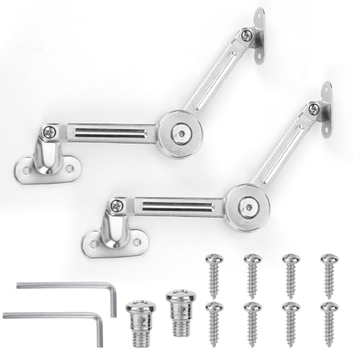 2stk Scharniere für Spielzeugkisten, Verstellbare Deckelstützscharniere aus Zinklegierung mit Verbindungsstücken Schrauben und Handbüchern für Aufbewahrungstruhen Kisten und Küchenschränke 2stk Scharniere für Spielzeugkisten, Verstellbare Deckelstützscharniere aus Zinklegierung mit Verbindungsstücken Schrauben und Handbüchern für Aufbewahrungstruhen Kisten und Küchenschränke von Goktvai