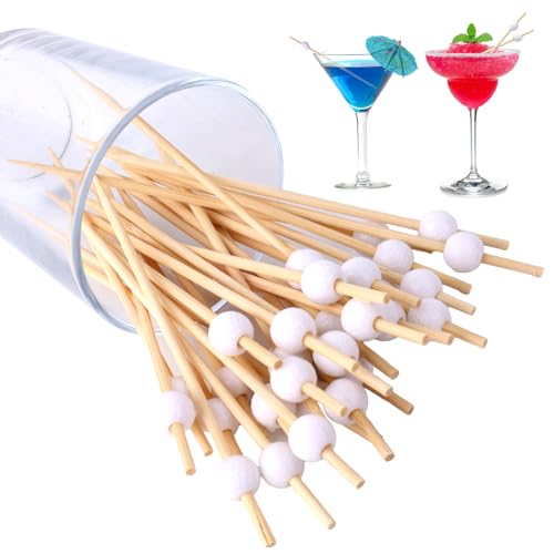 Goktvai 100 Golf Cocktail Spieße, 12cm Zahnstocher mit Golf Motiven Dekorative Zahnstocher Partyzubehör für Vorspeisen Cupcake Topper Obst Sandwich Cocktail Dekorationen von Goktvai