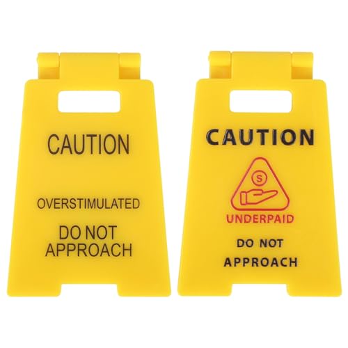 Goktvai 2 Mini Warnschilder, Mini-Warnschild Vorsicht bei Überreizung für den Schreibtisch Humorvolles Scherzgeschenk Lustige Schreibtisch Deko für Kollegen Teamkollegen Angestellte Chef Goktvai 2 Mini Warnschilder, Mini-Warnschild Vorsicht bei Überreizung für den Schreibtisch Humorvolles Scherzgeschenk Lustige Schreibtisch Deko für Kollegen Teamkollegen Angestellte Chef von Goktvai