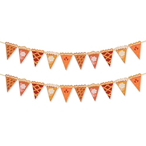 Goktvai Kürbiskuchen-Banner, Thanksgiving-Kuchenscheiben-Wimpelkette Ernte-Kaminsims-Dekorationen für Herbstpartys Girlande für Herbsternte-Partyzubehör Goktvai Kürbiskuchen-Banner, Thanksgiving-Kuchenscheiben-Wimpelkette Ernte-Kaminsims-Dekorationen für Herbstpartys Girlande für Herbsternte-Partyzubehör von Goktvai