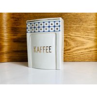 Antiker Vorratsbehälter I Vergoldet Kaffee Porzellan Jugendstil von GoldBande