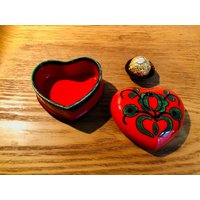 Herz Dose Mit Deckel I Piroschka Villeroy & Boch Design Gallo Handbemalt Pottery West-Germany von GoldBande