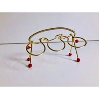 Swingin' Sixties Glashalter I Kleines Tablett Träger Rockabilly Midcentury Swingin' Sixties Glashalter I Kleines Tablett Träger Rockabilly Midcentury von GoldBande