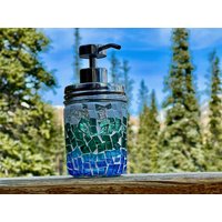 Seeglas Seifenspender | Klein Seeglas Seifenspender | Klein von GoldCampGlassWorks