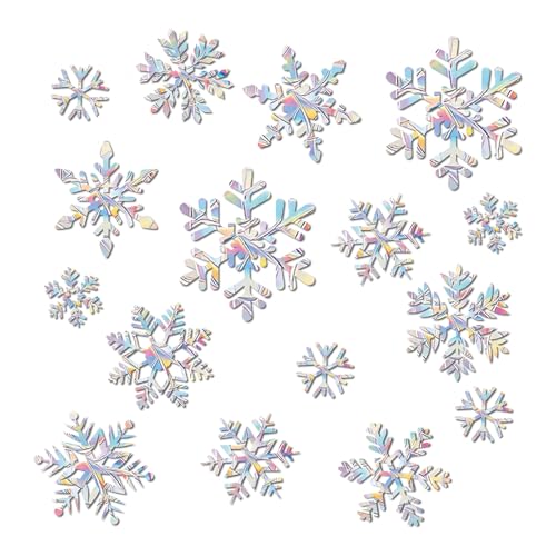 GoldRock Schneeflocken Weihnachtsdeko Fenster Suncatcher Sticker,26 Stk Weihnachten Deko Prisma Fensteraufkleber Vogelschutz,Fensterbilder Weihnachten,Fensterbilder Selbstklebend Winter Deko Christmas GoldRock Schneeflocken Weihnachtsdeko Fenster Suncatcher Sticker,26 Stk Weihnachten Deko Prisma Fensteraufkleber Vogelschutz,Fensterbilder Weihnachten,Fensterbilder Selbstklebend Winter Deko Christmas von GoldRock