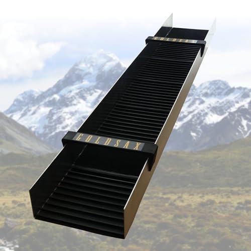 Große Goldwaschrinne zur Produktion „Model 1A“, extra leicht, komplett montiert, gold sluice box, 100 cm x 15 cm, perfekt zum Goldsuchen an Bächen und Flüssen, von GoldSax, Goldwaschen made in Germany von GoldSax
