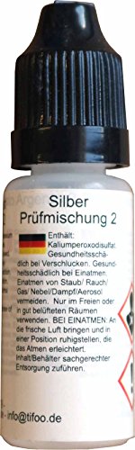 GOLDANALYTIX Silber-Prüfmischung 2 - Für das Silber-Prüfset – Zuverlässig und schnell Silber testen GOLDANALYTIX Silber-Prüfmischung 2 - Für das Silber-Prüfset – Zuverlässig und schnell Silber testen von Goldanalytix