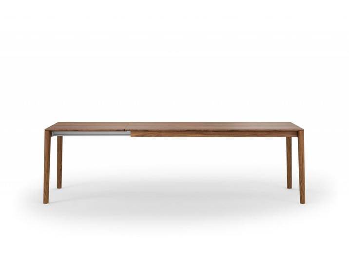Ausziehtisch FRIEDRICH+ in Nussbaum massiv. 180X90 cm verlängerbar auf 260x90 cm. Hochwertiger Esstisch handgefertigt in Deutschland. von Goldau & Noelle Manufaktur