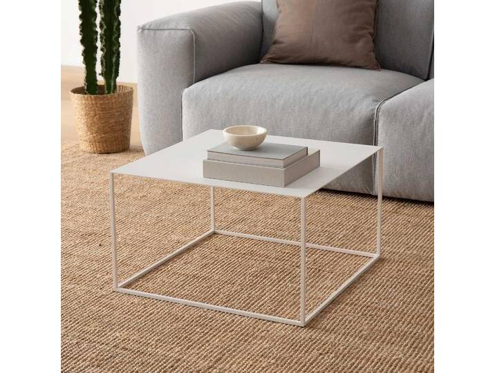 Couchtisch THEO aus Metall in Weiß Kleiner quadratischer Sofatisch 60 x 60 x 36 cm Minimalistisches Design Made in Germany Goldau & Noelle Couchtisch THEO aus Metall in Weiß Kleiner quadratischer Sofatisch 60 x 60 x 36 cm Minimalistisches Design Made in Germany Goldau & Noelle von Goldau & Noelle Manufaktur
