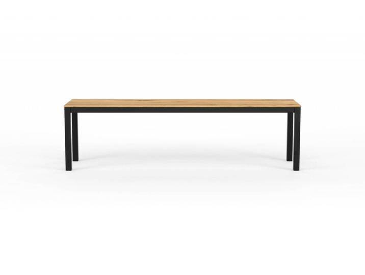 Design Bank CARL Massivholz Schwarz. 160x40cm. Wildeiche mit Gestell in Schwarz. Hochwertige moderne Massivholz Sitzbank handgefertigt in DE. Design Bank CARL Massivholz Schwarz. 160x40cm. Wildeiche mit Gestell in Schwarz. Hochwertige moderne Massivholz Sitzbank handgefertigt in DE. von Goldau & Noelle Manufaktur