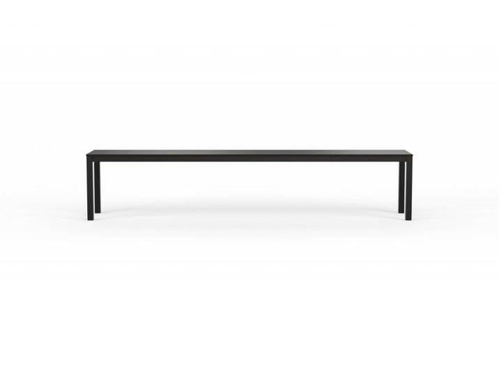 Design Bank CARL in Schwarz matt. 220x40cm. Schwarz beschichtete Bankplatte + Schwarzes Metallgestell. Hochwertige Sitzbank handgefertigt in DE Design Bank CARL in Schwarz matt. 220x40cm. Schwarz beschichtete Bankplatte + Schwarzes Metallgestell. Hochwertige Sitzbank handgefertigt in DE von Goldau & Noelle Manufaktur