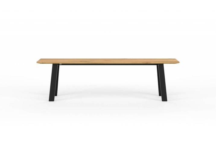 Design Bank JOONA Wildeiche massiv in 160x35cm. Massivholz mit schweizer Kante + Metallgestell Schwarz. Hochwertige Sitzbank handgefertigt in DE. Design Bank JOONA Wildeiche massiv in 160x35cm. Massivholz mit schweizer Kante + Metallgestell Schwarz. Hochwertige Sitzbank handgefertigt in DE. von Goldau & Noelle Manufaktur
