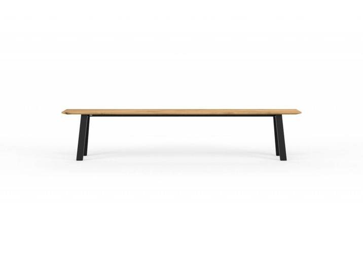 Design Bank JOONA Wildeiche massiv in 220x35cm. Massivholz mit schweizer Kante + Metallgestell Schwarz. Hochwertige Sitzbank handgefertigt in DE. Design Bank JOONA Wildeiche massiv in 220x35cm. Massivholz mit schweizer Kante + Metallgestell Schwarz. Hochwertige Sitzbank handgefertigt in DE. von Goldau & Noelle Manufaktur