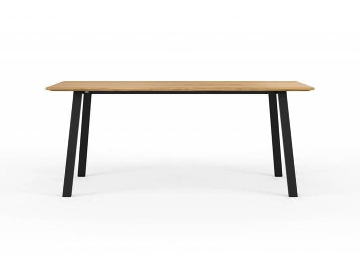 Design Esstisch JOONA - Massivholz Eiche 180x90cm. Eicheplatte mit schweizer Kante + schwarzes Metallgestell. Hochwertiger Esstisch handgemacht in DE Design Esstisch JOONA - Massivholz Eiche 180x90cm. Eicheplatte mit schweizer Kante + schwarzes Metallgestell. Hochwertiger Esstisch handgemacht in DE von Goldau & Noelle Manufaktur