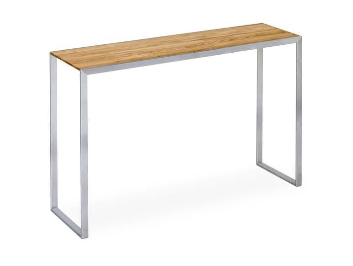 Design Konsolentisch JANO in Eiche und Edelstahl. Schmal. 90x28x75cm. Massivholz Eiche, Edelstahl gebürstet. Hochwertige Konsole handgemacht in DE. Design Konsolentisch JANO in Eiche und Edelstahl. Schmal. 90x28x75cm. Massivholz Eiche, Edelstahl gebürstet. Hochwertige Konsole handgemacht in DE. von Goldau & Noelle Manufaktur