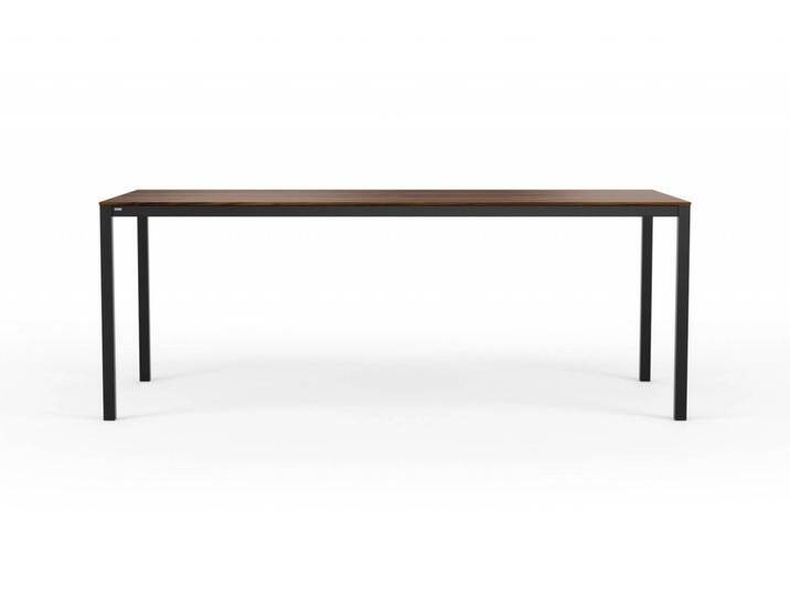 Esstisch CARL Nussbaum Massivholz Schwarz. 200X90cm. Nussbaum mit Gestell in Schwarz. Hochwertiger, moderner Massivholz Esstisch handgefertigt in DE. von Goldau & Noelle Manufaktur