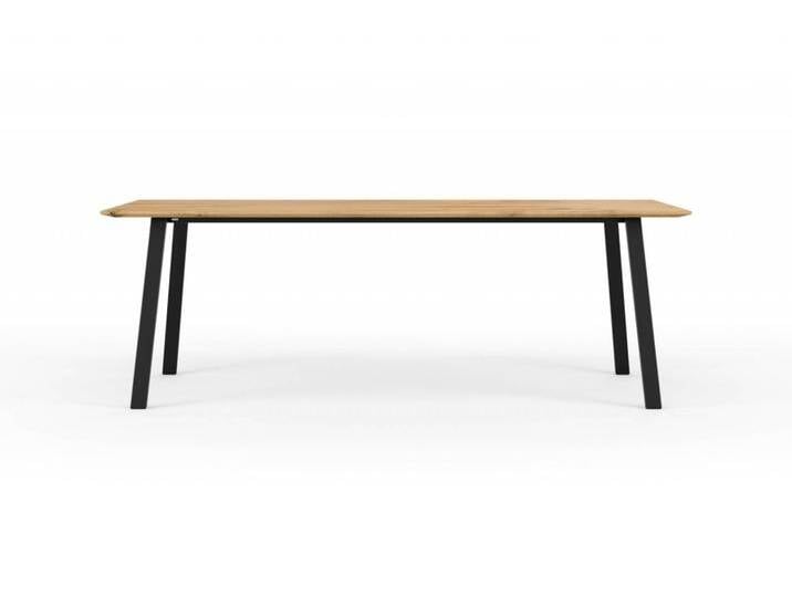 Esstisch JOONA Wildeiche Massivholz schwarze Füße in 220x100cm. Wildeicheplatte mit schweizer Kante + Metallgestell. Made in Germany Esstisch JOONA Wildeiche Massivholz schwarze Füße in 220x100cm. Wildeicheplatte mit schweizer Kante + Metallgestell. Made in Germany von Goldau & Noelle Manufaktur