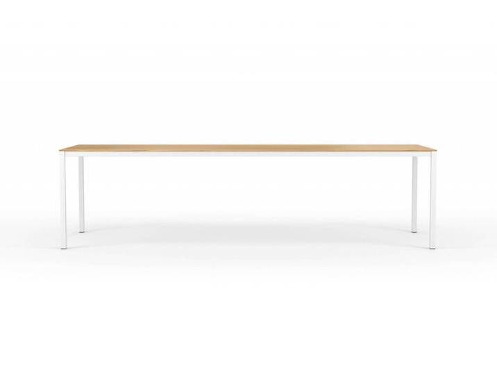 Großer Esstisch CARL Massivholz Weiß Eiche mit Metallgestell in Weiß 300 x 100 cm für 10 -12 Personen Moderner Esstisch direkt vom Hersteller Großer Esstisch CARL Massivholz Weiß Eiche mit Metallgestell in Weiß 300 x 100 cm für 10 -12 Personen Moderner Esstisch direkt vom Hersteller von Goldau & Noelle Manufaktur