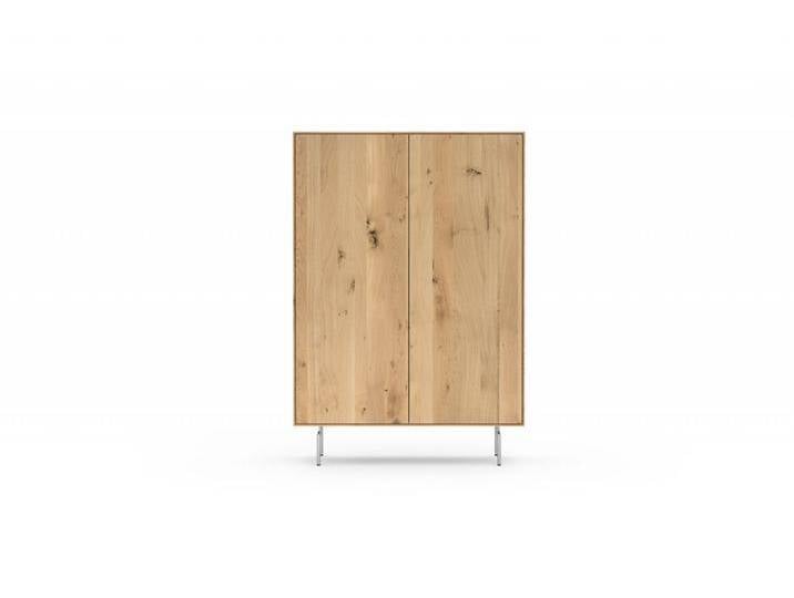 Highboard Wildeiche massiv Esszimmerschrank hochwertig Anrichte Asteiche Höhe 150 cm 2 Türen Edelstahlfüße Made in Germany Highboard Wildeiche massiv Esszimmerschrank hochwertig Anrichte Asteiche Höhe 150 cm 2 Türen Edelstahlfüße Made in Germany von Goldau & Noelle Manufaktur