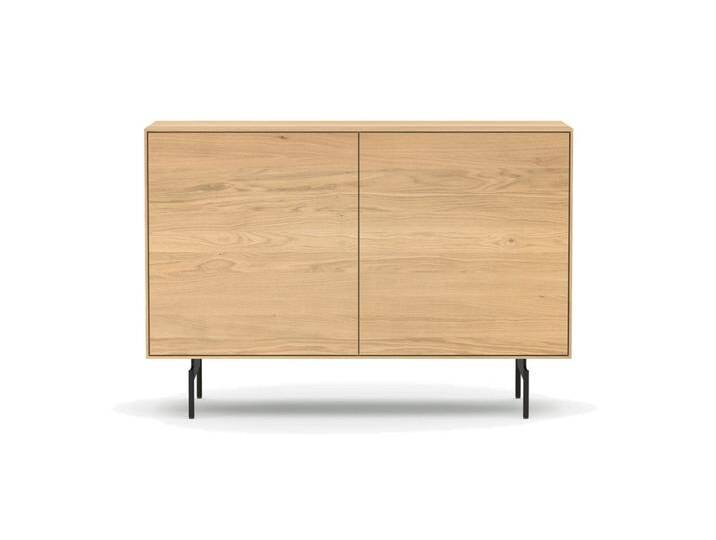 Kleine Anrichte Sideboard Eiche Massiv Anrichte mit viel Stauraum Sideboard mit Füßen 2 Türen Push-to-Open Made in Germany von Goldau & Noelle Manufaktur