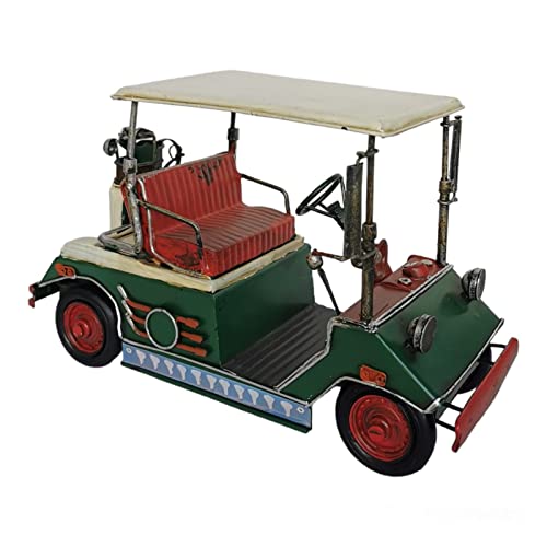 Blechmodell Golfcart 30cm Metallmodell Golfcaddy grün Golfauto aus Metall Blech Buggy von Goldbach