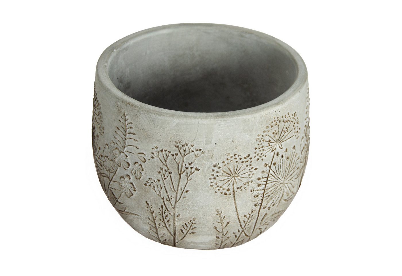Goldbach Blumentopf Handgemachter Zement Blumentopf Grau 11 x 14 x 14 cm (1 St), handmade von Goldbach
