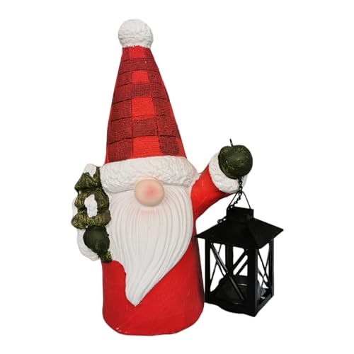 Weihnachts Wichtel aus Keramik 31cm groß rot weiß Zwerg Kobold Weihnachtsmann Nikolaus Advent Weihnachten von Goldbach