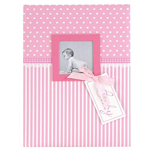 goldbuch 11801 Babytagebuch mit Fensterausschnitt, Sweetheart, 21 x 28 cm, Tagebuch für Neugeborene, Baby Erinnerungsalbum mit 44 illustrierte Seiten, Einband mit Kunstdruck, Album in Rosa von goldbuch