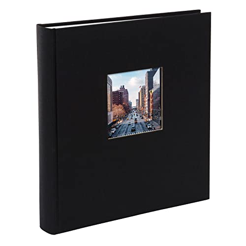 goldbuch 27 897 Bella Vista Fotoalbum mit Bildausschnitt Schwarz, Erinnerungsalbum im Format 30 x 31 cm, Foto Album 60 weiße Seiten mit Pergamin-Trennblättern, Fotobuch mit Leineneinband, Noir goldbuch 27 897 Bella Vista Fotoalbum mit Bildausschnitt Schwarz, Erinnerungsalbum im Format 30 x 31 cm, Foto Album 60 weiße Seiten mit Pergamin-Trennblättern, Fotobuch mit Leineneinband, Noir von goldbuch