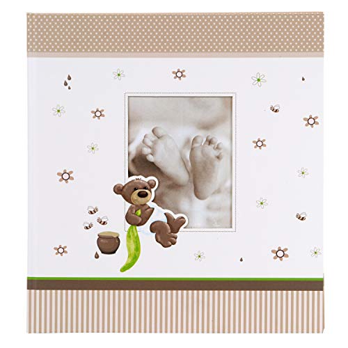 goldbuch 15238 Baby Fotoalbum Honigbär, Album mit Fensterausschnitt, Fotobuch mit 60 weiße Blankoseiten mit 4 illustrierten Seiten und Pergamin-Trennblättern, Kunstdruck, 30x31 cm goldbuch 15238 Baby Fotoalbum Honigbär, Album mit Fensterausschnitt, Fotobuch mit 60 weiße Blankoseiten mit 4 illustrierten Seiten und Pergamin-Trennblättern, Kunstdruck, 30x31 cm von goldbuch