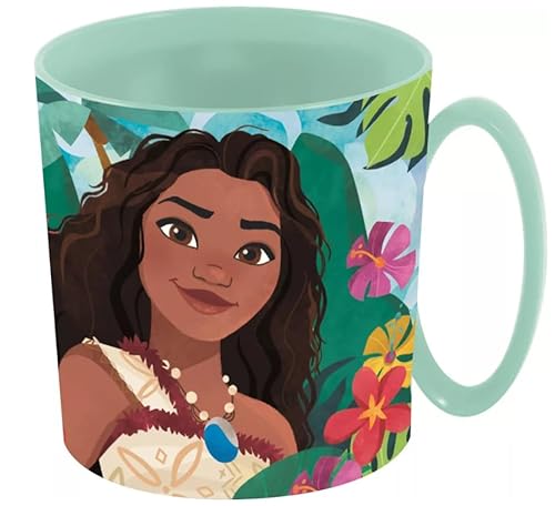 Golddunes Becher mit Lizenz für Kinder 2023, 350 ml, wiederverwendbar, mikrowellengeeignet (Moana) von Golddunes