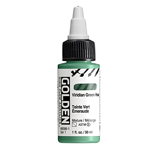 GOLDEN High Flow Acryl, Viridian Green Hue, 30 ml Flasche von Golden Artist Colors