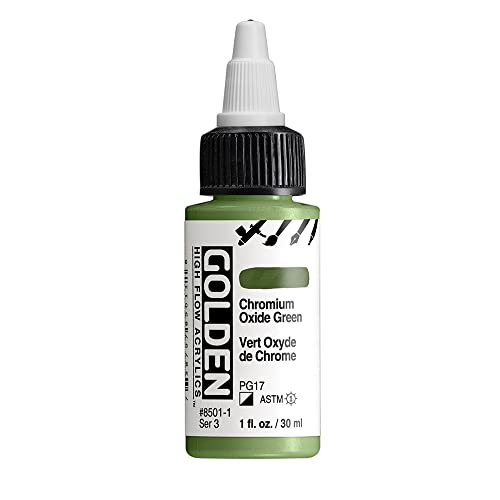 Golden : High Flow : Acrylic Paint : 30ml (1oz): Chromium Oxide Green : S3 von Golden Artist Colors