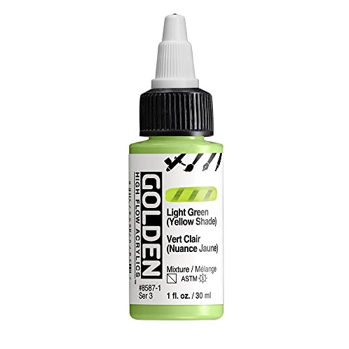 Golden : High Flow : Acrylic Paint : 30ml (1oz): Light Green (Yellow Shade) : S3 von Golden Artist Colors