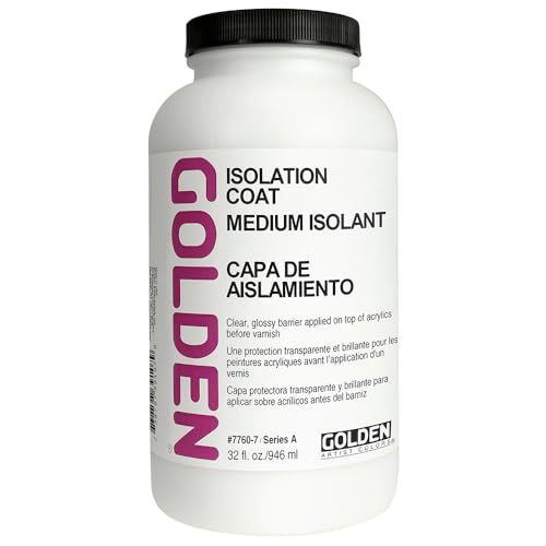 Golden Artist Colors Isolation Coat, to Unify and Protect the Painting Surface, 32 ounce jar (7760-7) von Golden Artist Colors