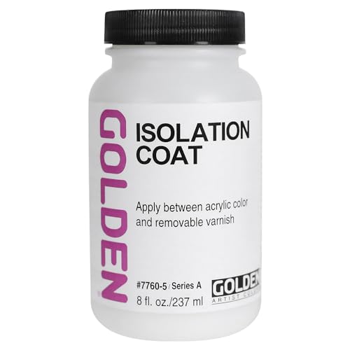 Golden Artist Colors Isolation Coat, to Unify and Protect the Painting Surface, 8 ounce jar (7760-5) von Golden Artist Colors