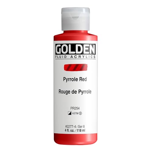 Golden FLUID Acrylfarben, 119 ml, 2277 Pyrrolrot von Golden Artist Colors