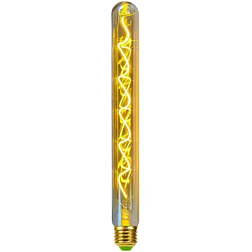 Golden Buble LED-Leuchtmittel, lange Röhre 300mm, 4 W, dimmbar, warmweiß, 220-240 V, E27, dekorative Glühbirne (2000Kelvin Golden) von Golden Buble