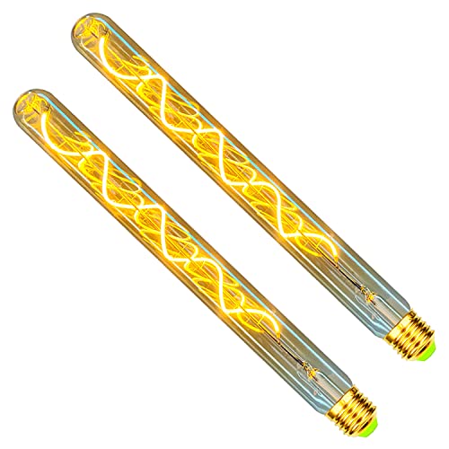 Golden Buble Edison Glühbirne Vintage Style LED Glühlampe 4W Dimmbar 220-240V E27 Spezielle Deko Glühbirne 2er Pack (φ30mm 300mm) von Golden Buble