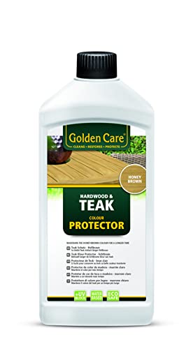 Golden Care Teak Protector – Hellbraun (1000 ml, Hellbraun, natürlicheres Aussehen der Möbel, Öl-frei) 60001 von Golden Care